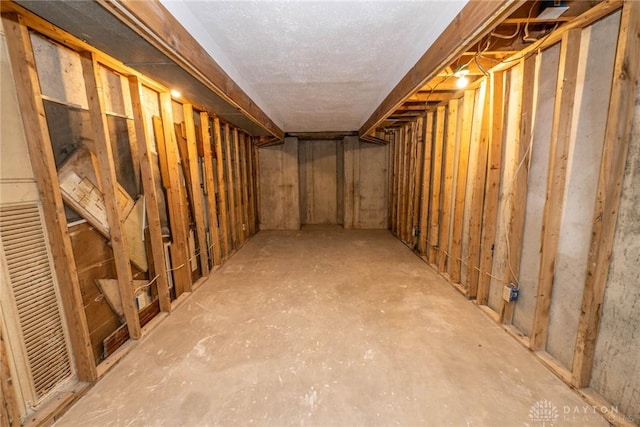 view of basement