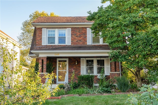 view of front of home with a porch