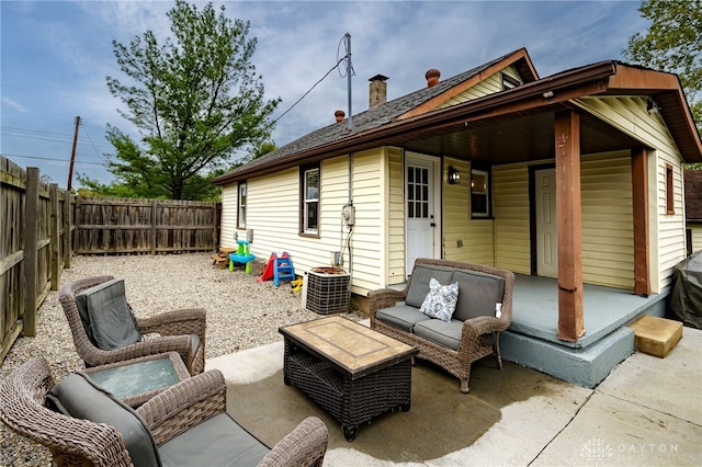 view of patio / terrace featuring outdoor lounge area