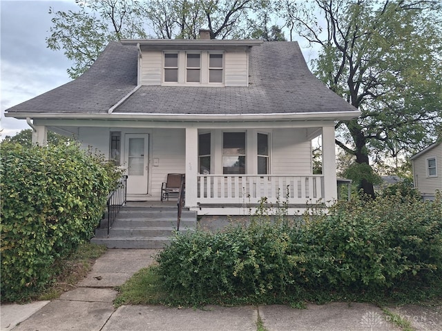 bungalow-style house with covered porch