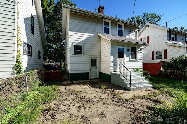 view of back of property