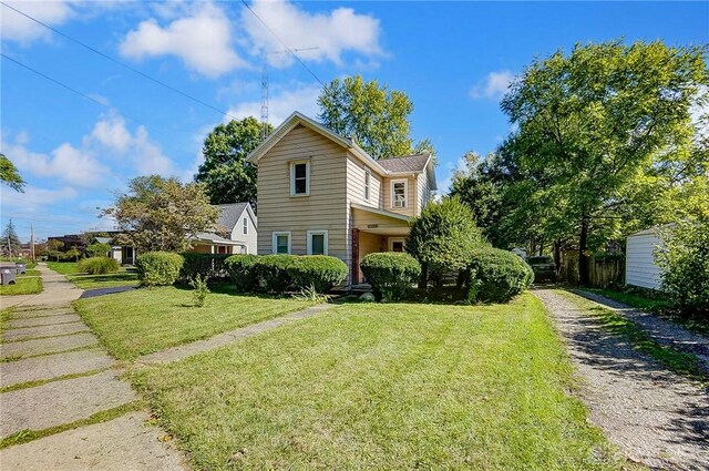 exterior space featuring a yard