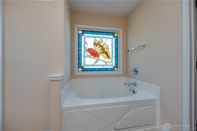 bathroom with a bathing tub