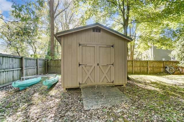 view of outdoor structure