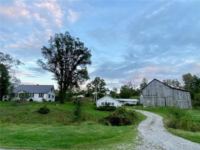 2586 State Route 763, Aberdeen, OH 45101 - view of dirt / gravel road featuring a barn