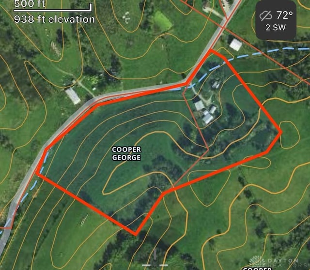 2586 State Route 763, Aberdeen, OH 45101 - aerial view of property's location