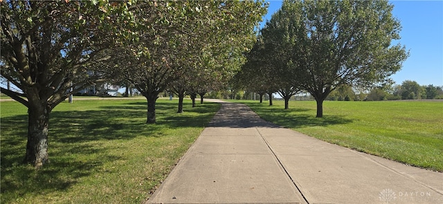 surrounding community with a lawn