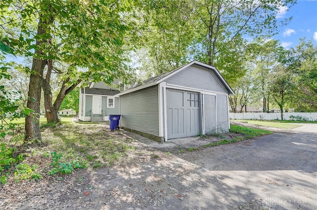 view of outbuilding