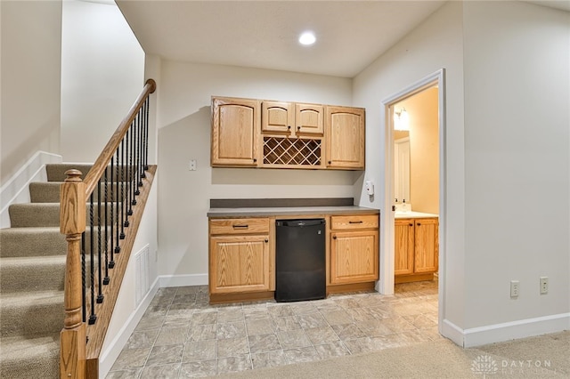 kitchen with fridge