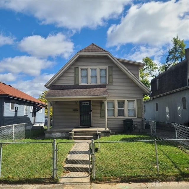 bungalow-style house featuring a porch