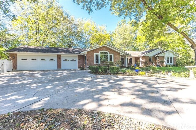 ranch-style house with a garage