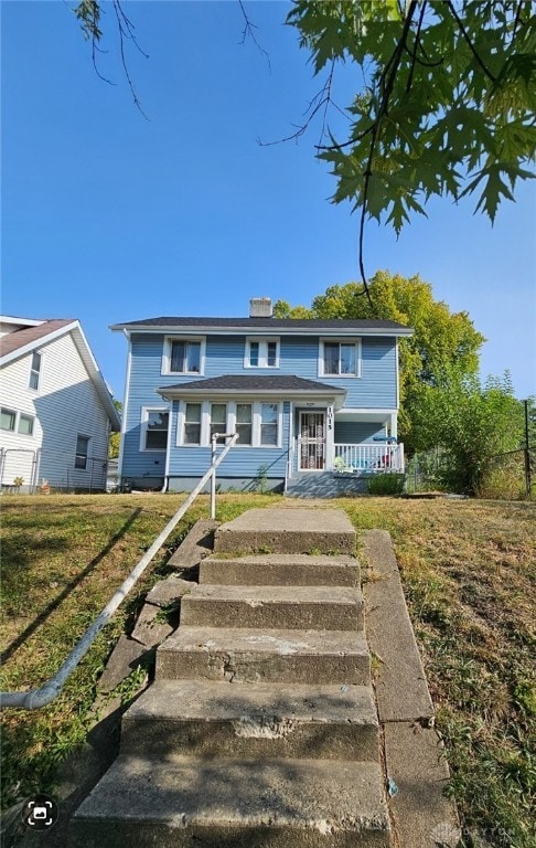 view of front of home