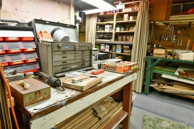 view of storage room