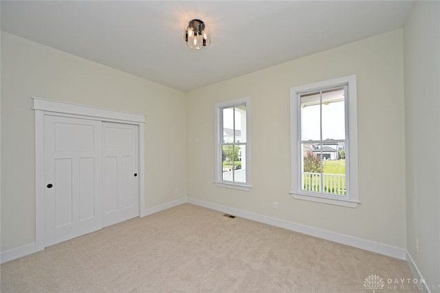 view of carpeted empty room