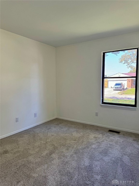 view of carpeted empty room