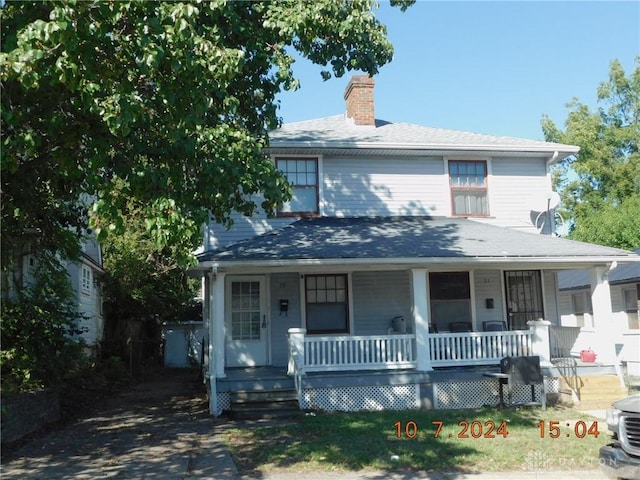 view of front of house with a porch