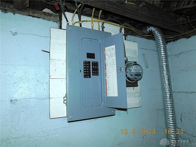 utility room with electric panel