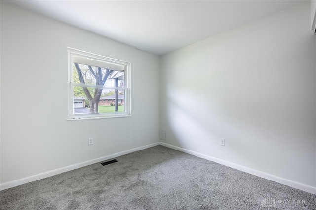 spare room with carpet floors