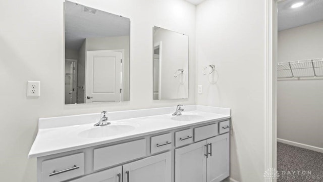 bathroom with vanity