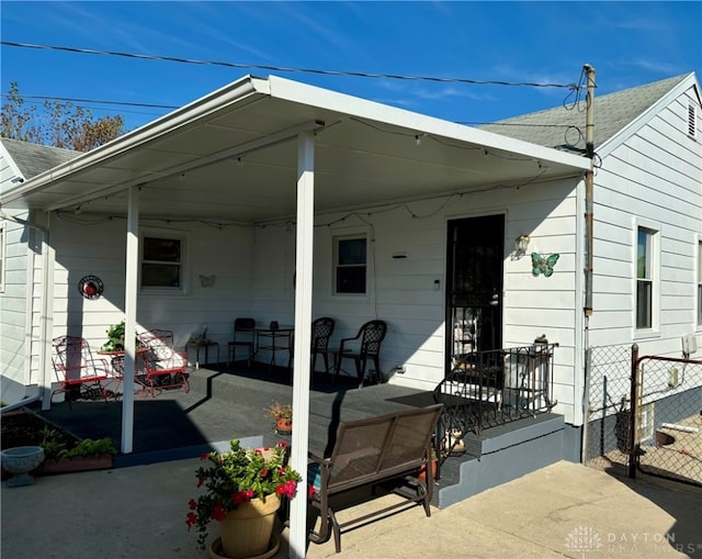 view of back of property