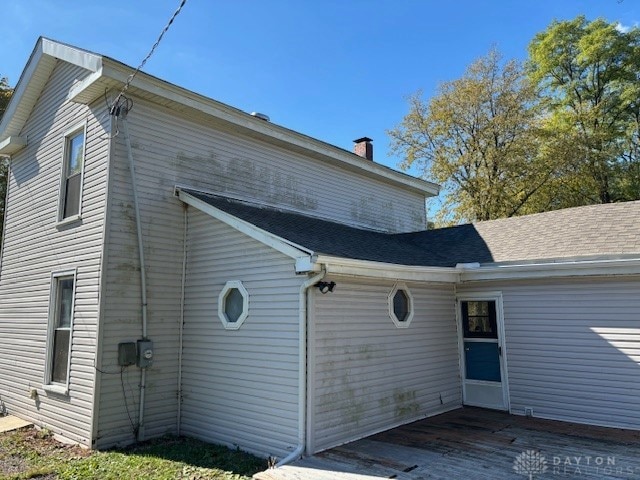 view of back of property