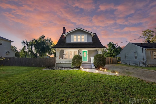 bungalow with a yard