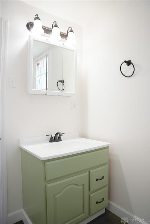 bathroom featuring vanity