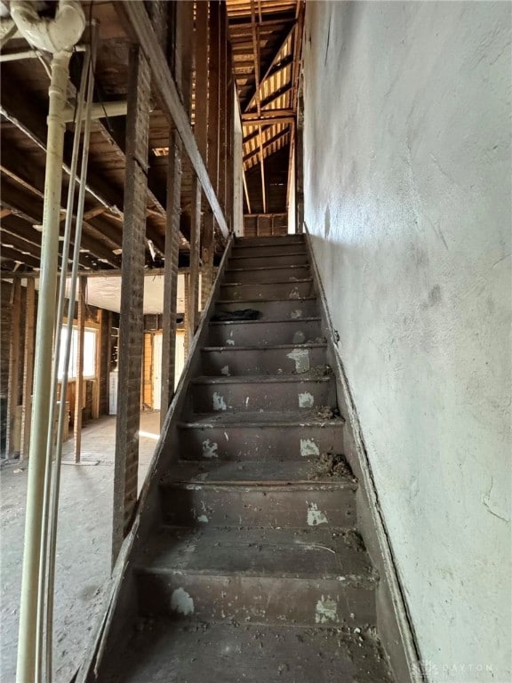 view of staircase