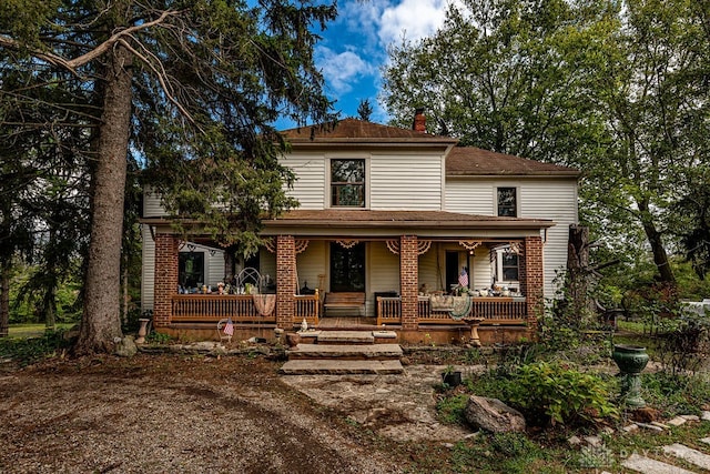 view of front of house featuring a porch