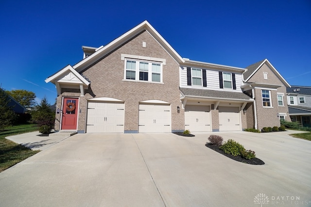 view of front of house featuring a garage