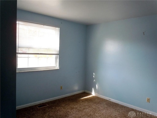 view of carpeted empty room