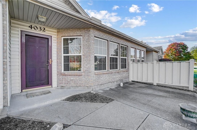 view of property entrance