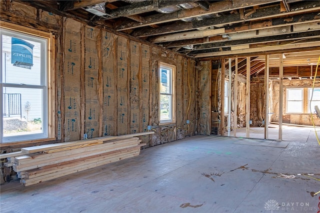 miscellaneous room with a wealth of natural light