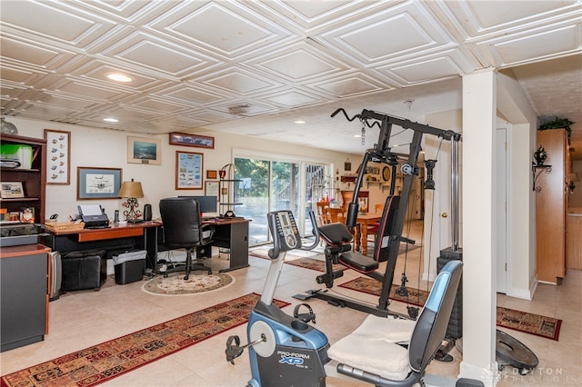 view of workout room