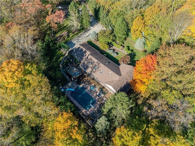 aerial view with a view of trees