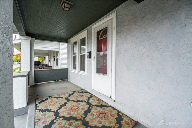 view of patio / terrace featuring covered porch