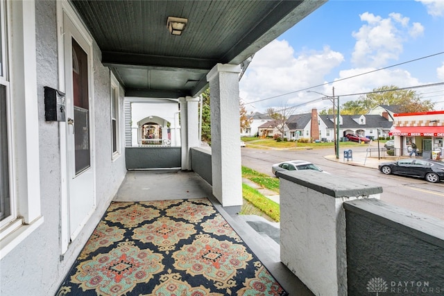 view of patio / terrace featuring covered porch