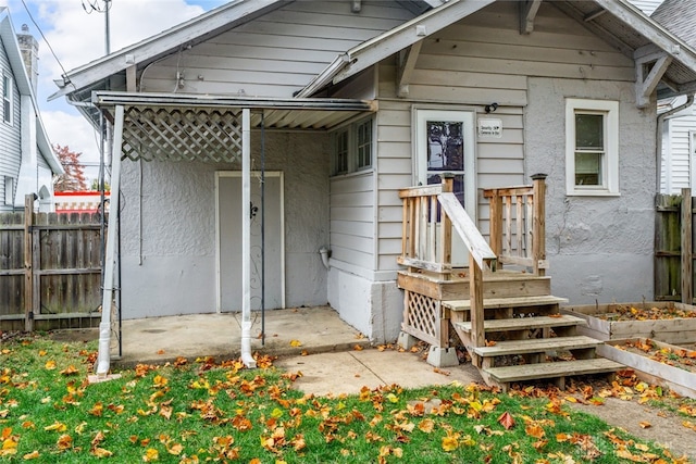 view of back of property