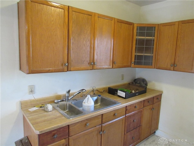 kitchen featuring sink