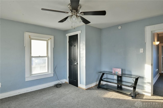 view of carpeted empty room