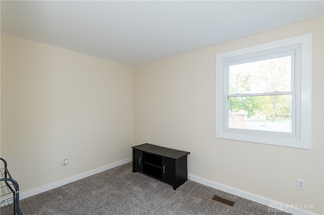 view of carpeted empty room