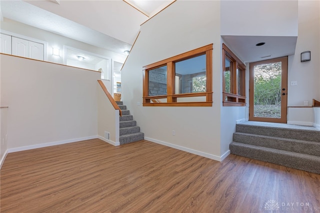 interior space featuring hardwood / wood-style flooring