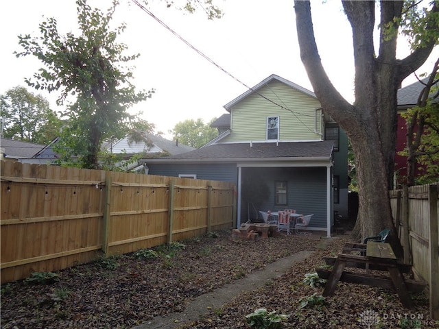 view of rear view of house