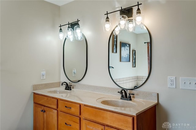 bathroom featuring vanity