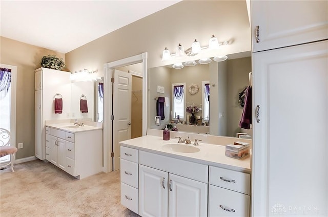 bathroom with vanity