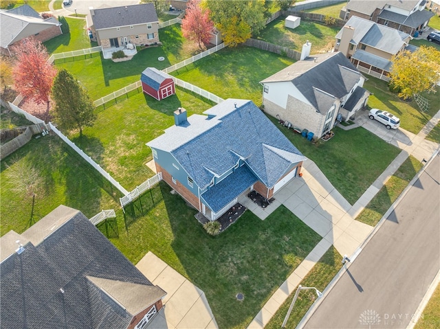 birds eye view of property