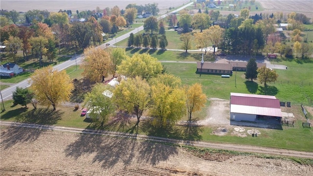 bird's eye view featuring a rural view