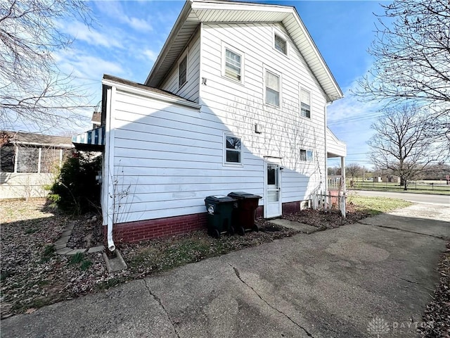 view of home's exterior