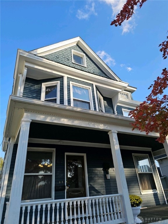 exterior space with a porch