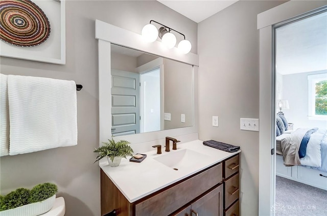 bathroom with vanity